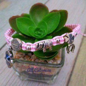 🎀 Pink Lucky Charm Bracelet